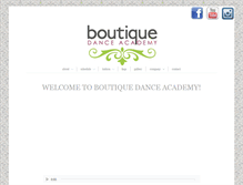 Tablet Screenshot of boutiquedanceacademy.com